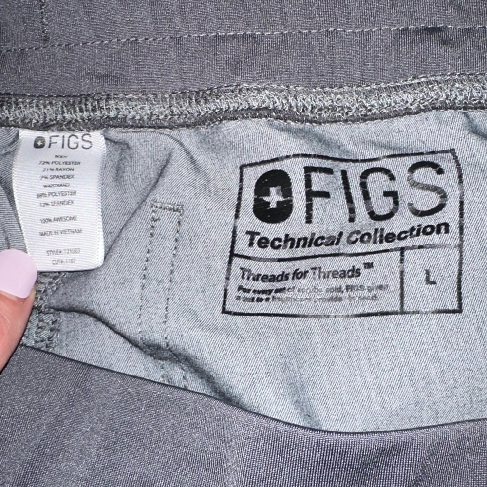 Figs Livingston Basic Scrub Pants Large Graphite … - image 2